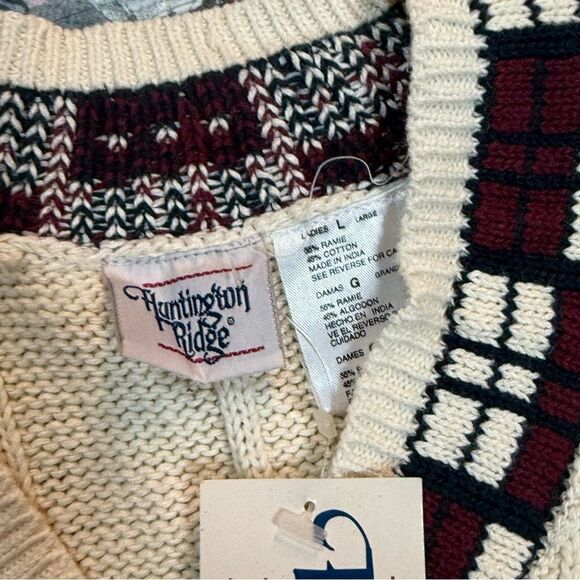 NWT Huntington Ridge Vintage 1980’s Seater Vest Classic style new condition - Picture 8 of 8